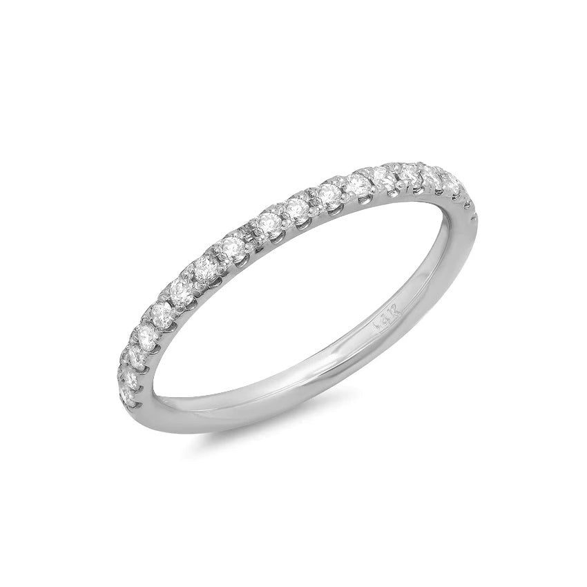 0.35ct Half Eternity Diamond Band 18K Gold
