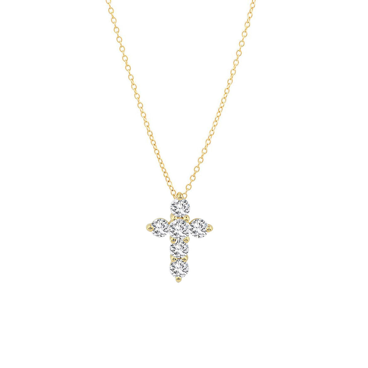 Diamond Cross Pendant Necklace