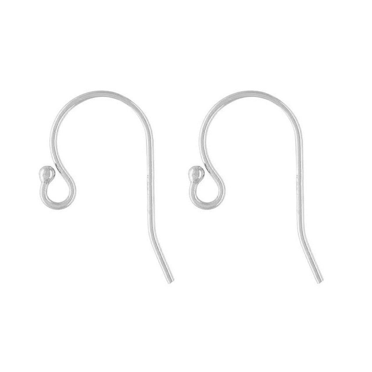 14K White Gold Ear Wire Earring